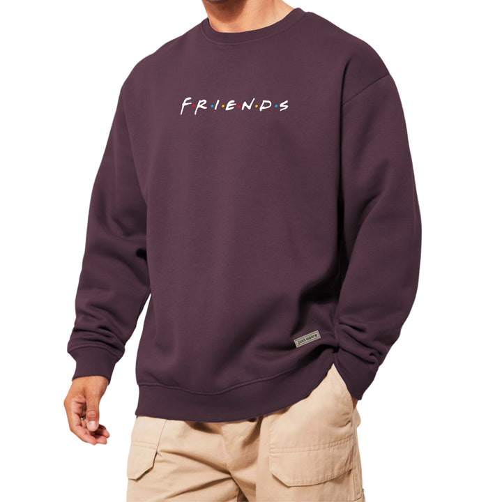 Oversized Men Friends Sweatshirt - Just Adore