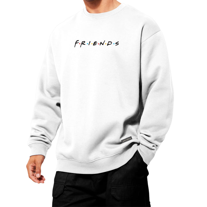 Oversized Men Friends Sweatshirt - Just Adore