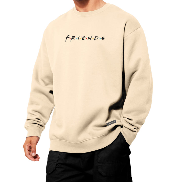 Oversized Men Friends Sweatshirt - Just Adore