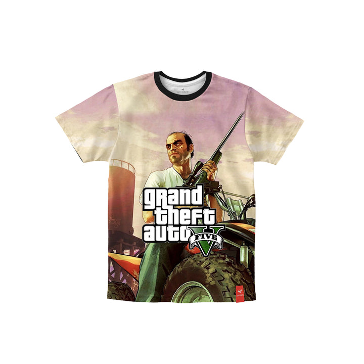 GTA V Sublimation Printed Kids Tshirt - Just Adore