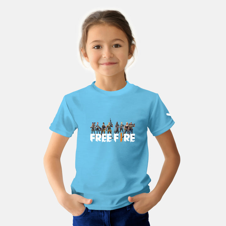 Free Fire Gaming Kids Tshirt - Just Adore