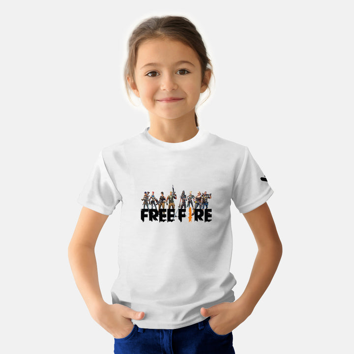 Free Fire Gaming Kids Tshirt - Just Adore