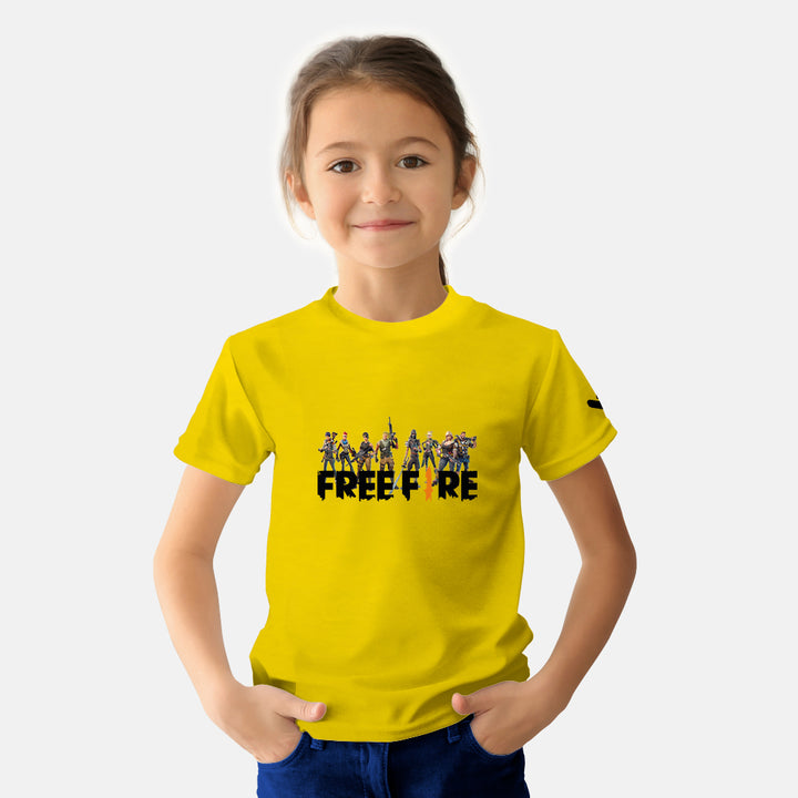 Free Fire Gaming Kids Tshirt - Just Adore