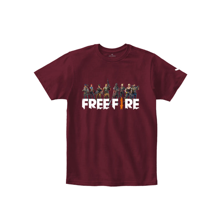 Free Fire Gaming Kids Tshirt - Just Adore