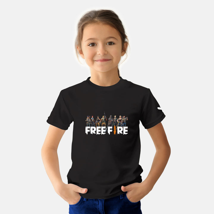 Free Fire Gaming Kids Tshirt - Just Adore