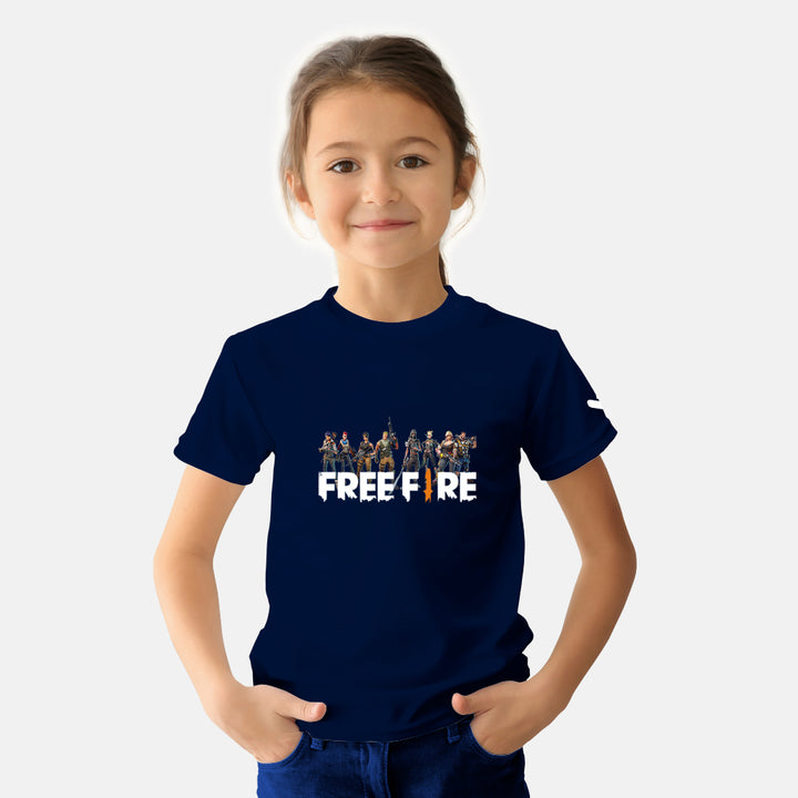 Free Fire Gaming Kids Tshirt - Just Adore