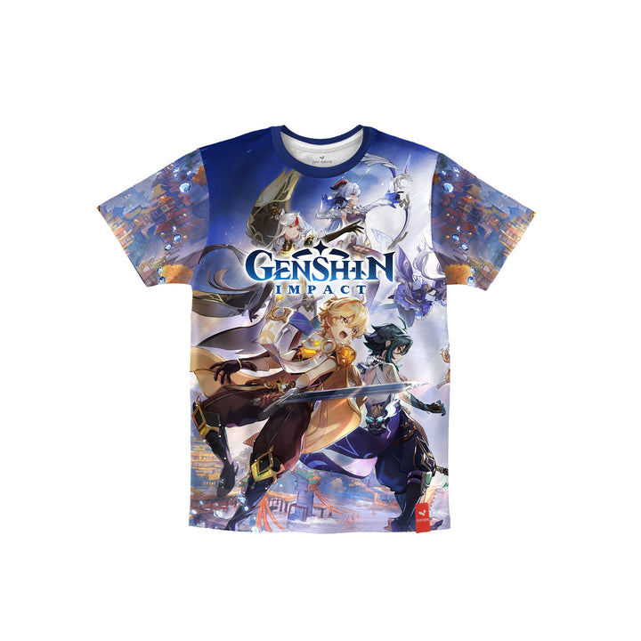 Genshin Impact Characters Sublimation Printed Kids Tshirt - Just Adore