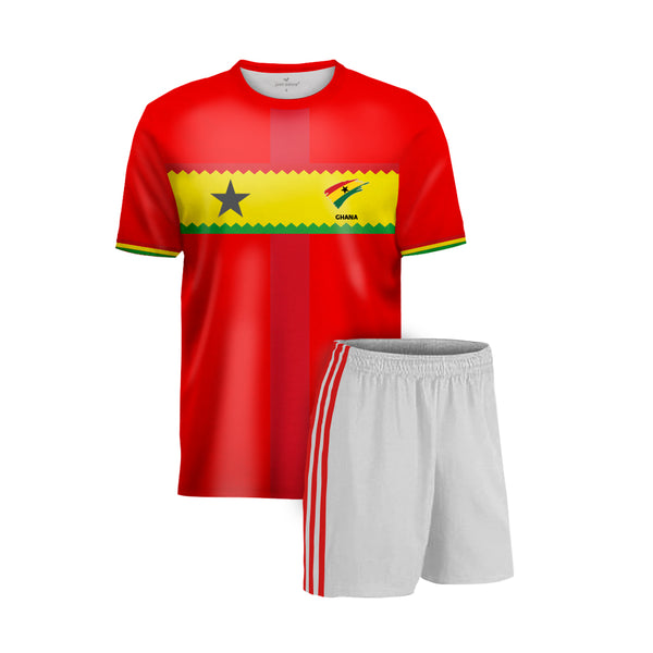 Ghana Football Team Away Fans Jersey Set - Just Adore