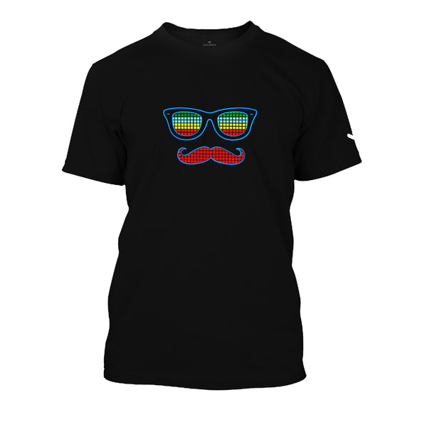 Google Man LED T-shirt Black - Unisex - Just Adore