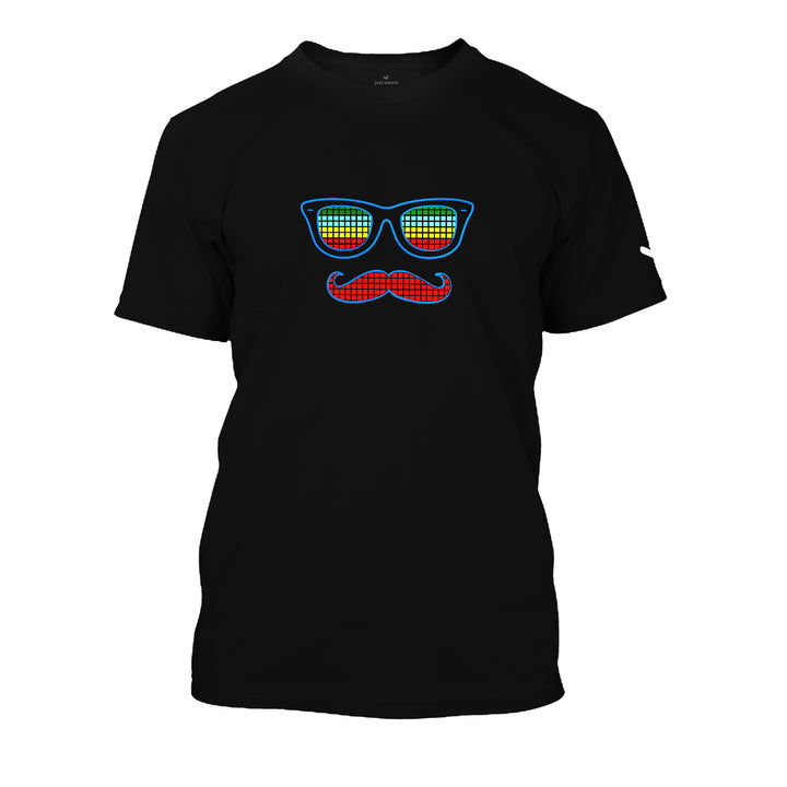 Google Man LED T-shirt Black - Unisex - Just Adore