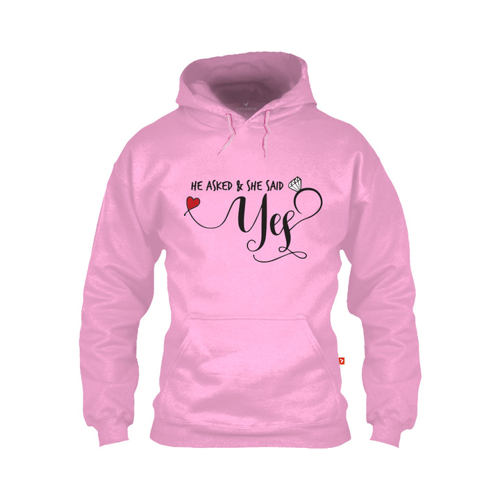 She Said Yes Valentine Hoodie - Just Adore