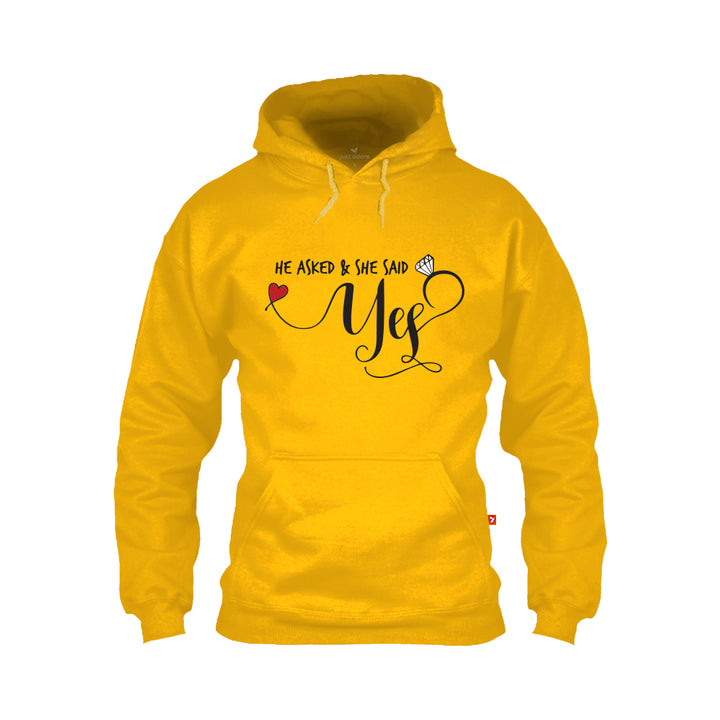 She Said Yes Valentine Hoodie - Just Adore