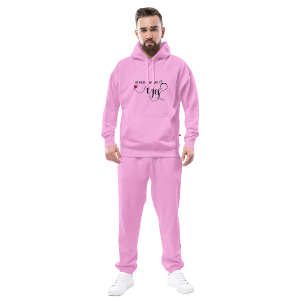 She Said Yes Valentine Hoodie and Jogger Set - Just Adore