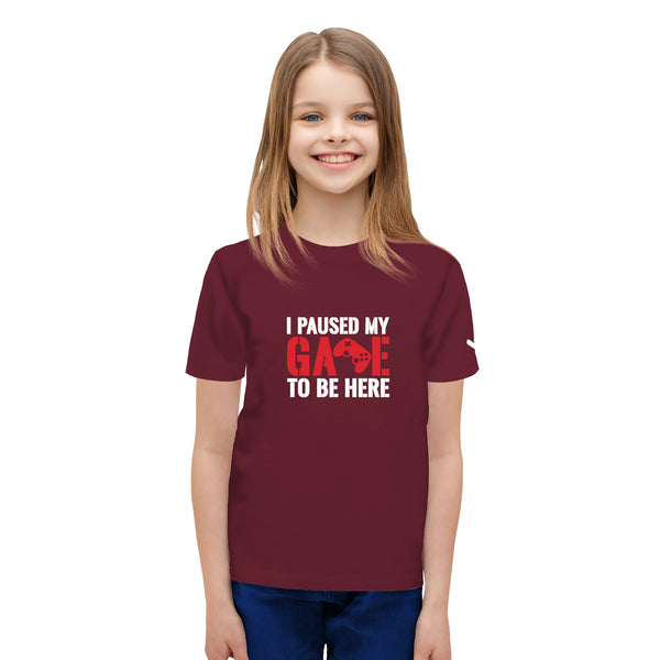 I Paused My Game To Be Here T-shirt - Kids - Just Adore