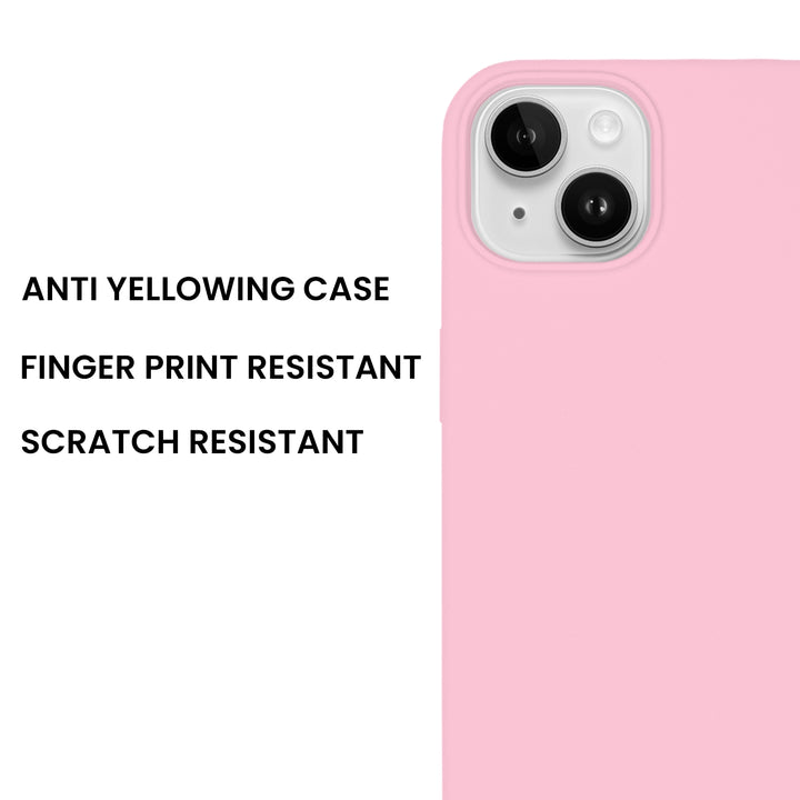 Silicone Case for iPhone 14 Plus, Matt Finish, Hard Case - 10 Colors - Just Adore