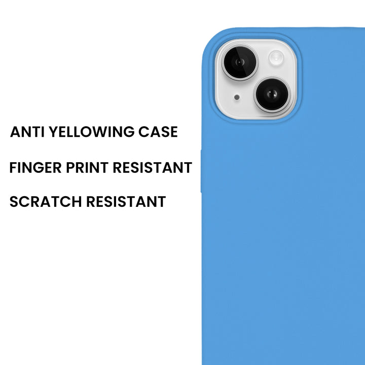 Silicone Case for iPhone 14 Plus, Matt Finish, Hard Case - 10 Colors - Just Adore