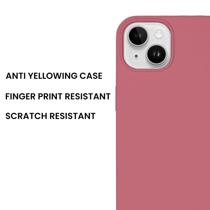 Silicone Case for iPhone 14 Plus, Matt Finish, Hard Case - 10 Colors - Just Adore