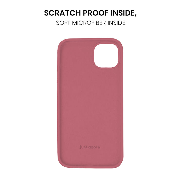 Silicone Case for iPhone 14 Plus, Matt Finish, Hard Case - 10 Colors - Just Adore