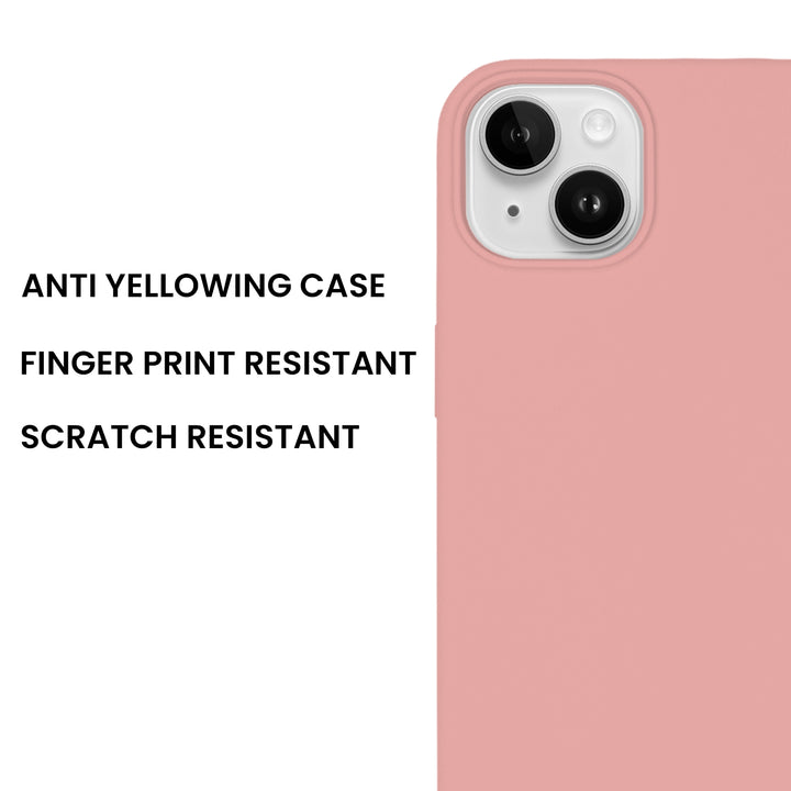 Silicone Case for iPhone 14 Plus, Matt Finish, Hard Case - 10 Colors - Just Adore