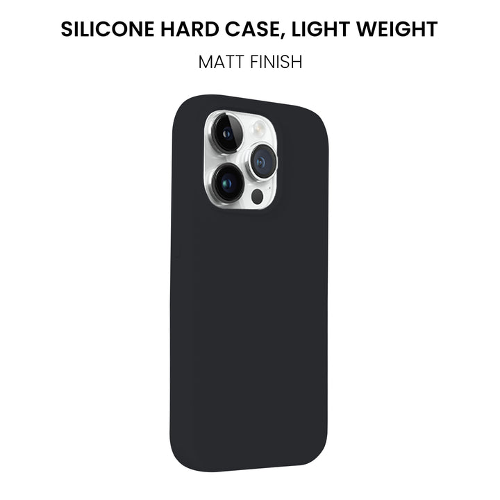 Silicone Case for iPhone 14 Pro, Matt Finish, Hard Case - 10 Colors - Just Adore