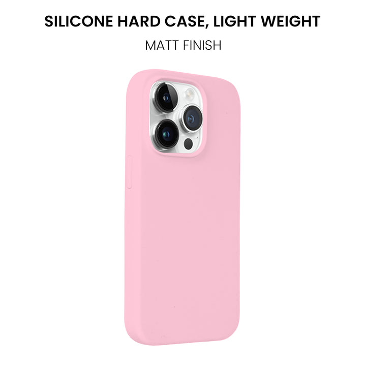 Silicone Case for iPhone 14 Pro, Matt Finish, Hard Case - 10 Colors - Just Adore