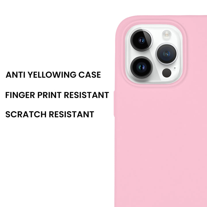 Silicone Case for iPhone 14 Pro, Matt Finish, Hard Case - 10 Colors - Just Adore