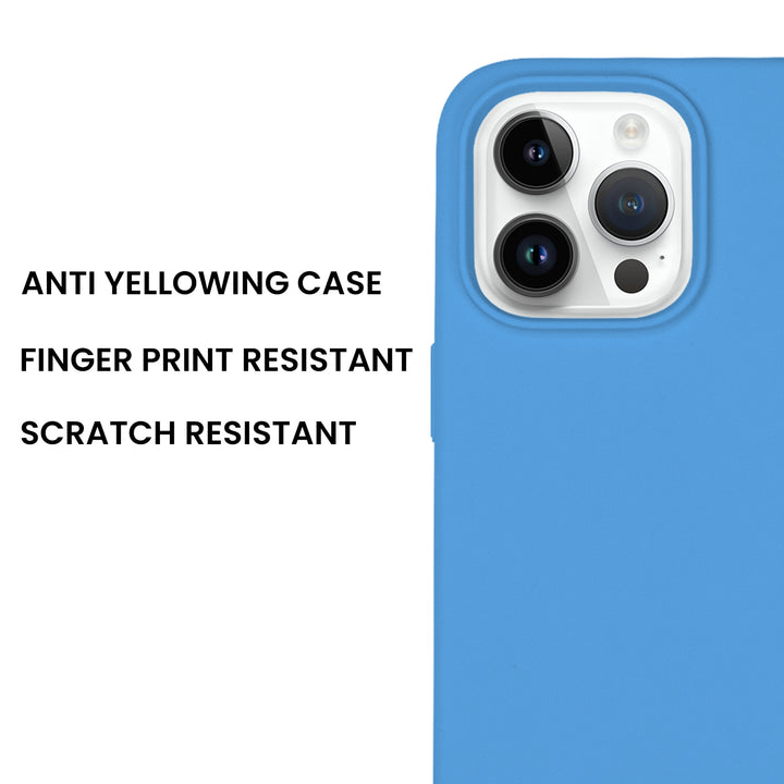 Silicone Case for iPhone 14 Pro, Matt Finish, Hard Case - 10 Colors - Just Adore