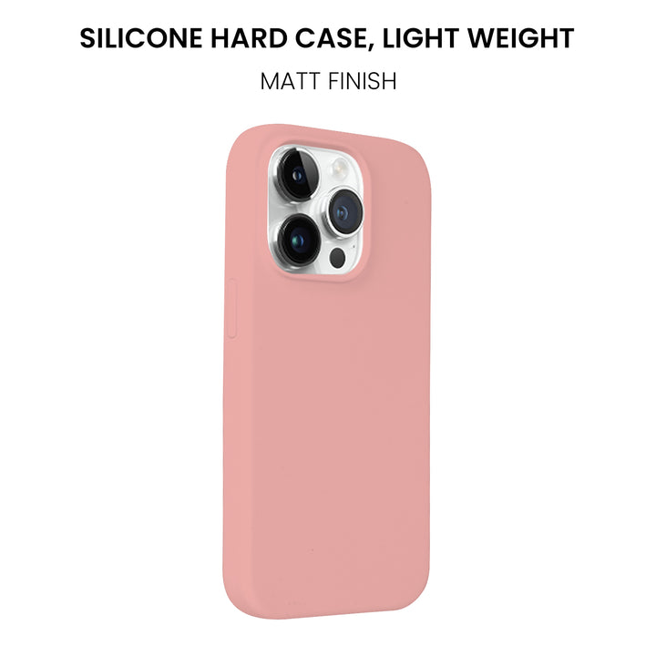 Silicone Case for iPhone 14 Pro, Matt Finish, Hard Case - 10 Colors - Just Adore