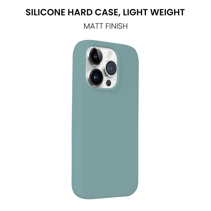 Silicone Case for iPhone 14 Pro, Matt Finish, Hard Case - 10 Colors - Just Adore