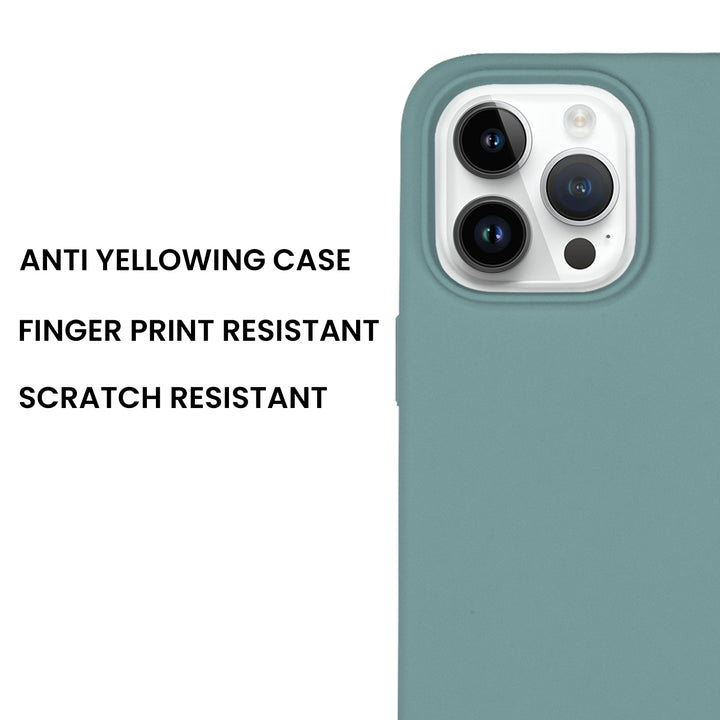 Silicone Case for iPhone 14 Pro, Matt Finish, Hard Case - 10 Colors - Just Adore