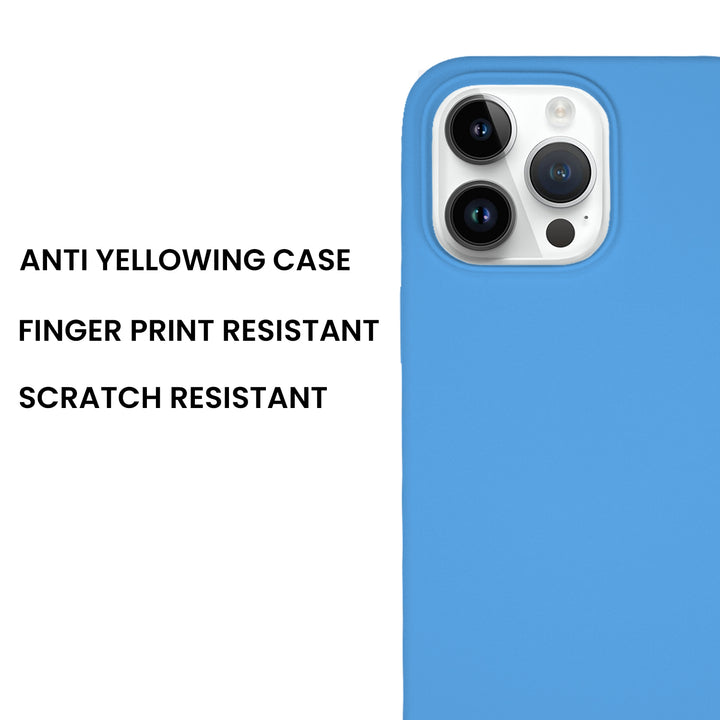 Silicone Case for iPhone 14 Pro Max, Matt Finish, Hard Case - 10 Colors - Just Adore