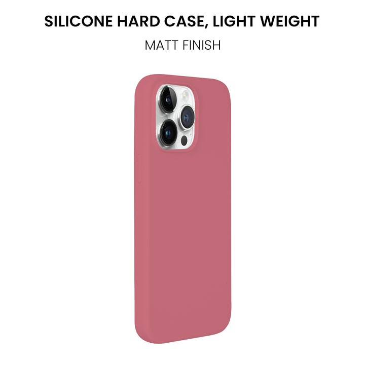 Silicone Case for iPhone 14 Pro Max, Matt Finish, Hard Case - 10 Colors - Just Adore