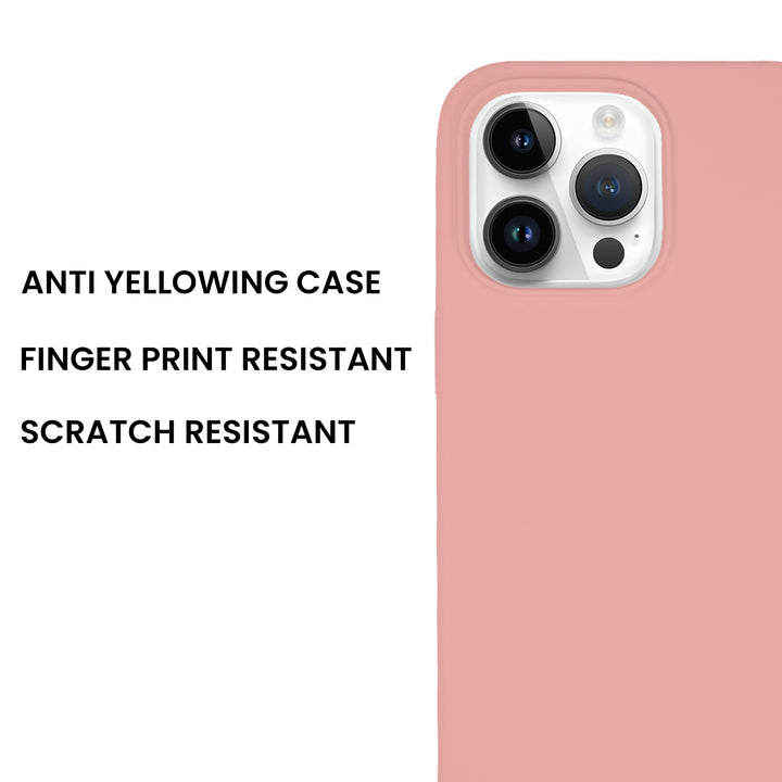 Silicone Case for iPhone 14 Pro Max, Matt Finish, Hard Case - 10 Colors - Just Adore