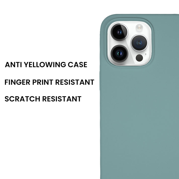 Silicone Case for iPhone 14 Pro Max, Matt Finish, Hard Case - 10 Colors - Just Adore