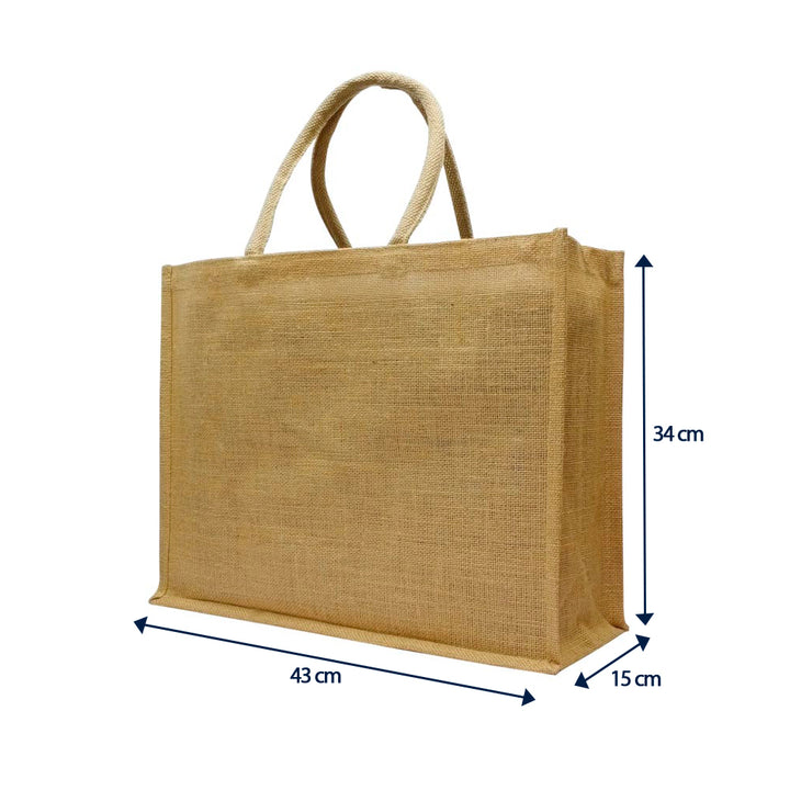 Jute Bag - Natural Big (JAJB02), Blank - Just Adore