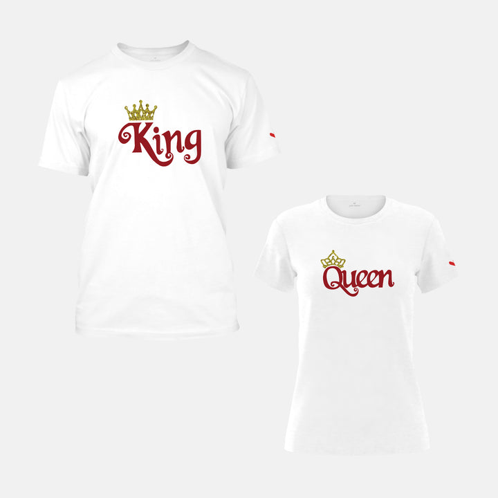 King Queen Couple T shirt - Organic - Just Adore