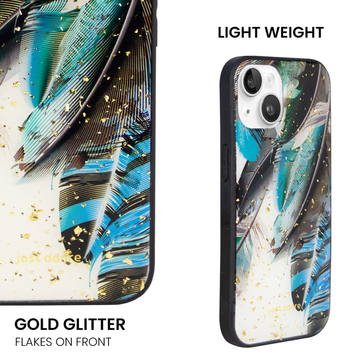 Kingfisher Blue – Gold Glitter - Just Adore