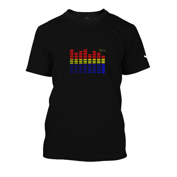 LED Beats T-shirt Black - Unisex - Just Adore