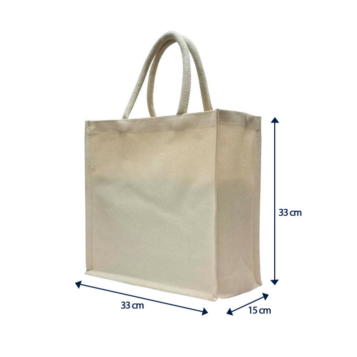 Large Laminated Canvas Bag (JACBL), Blank - Just Adore