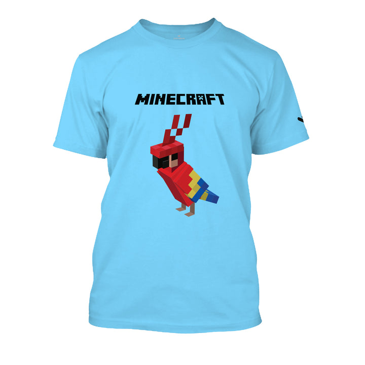 Scarlet Macaw Parrot Minecraft T-shirt - Unisex - Just Adore