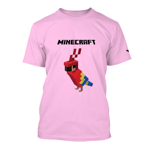 Scarlet Macaw Parrot Minecraft T-shirt - Unisex - Just Adore