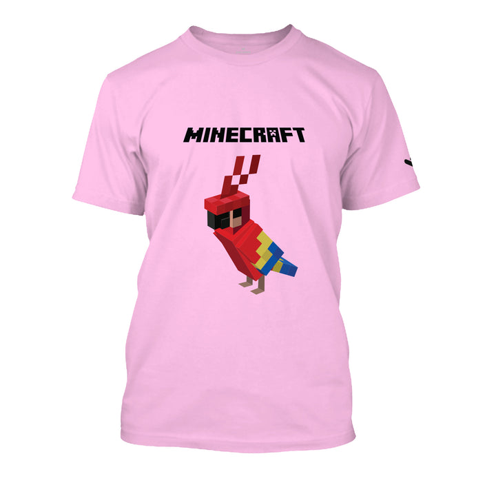 Scarlet Macaw Parrot Minecraft T-shirt - Unisex - Just Adore