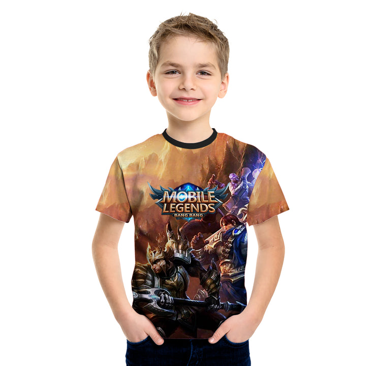 Mobile Legends Bang Bang Sublimation Printed Kids Tees - Just Adore