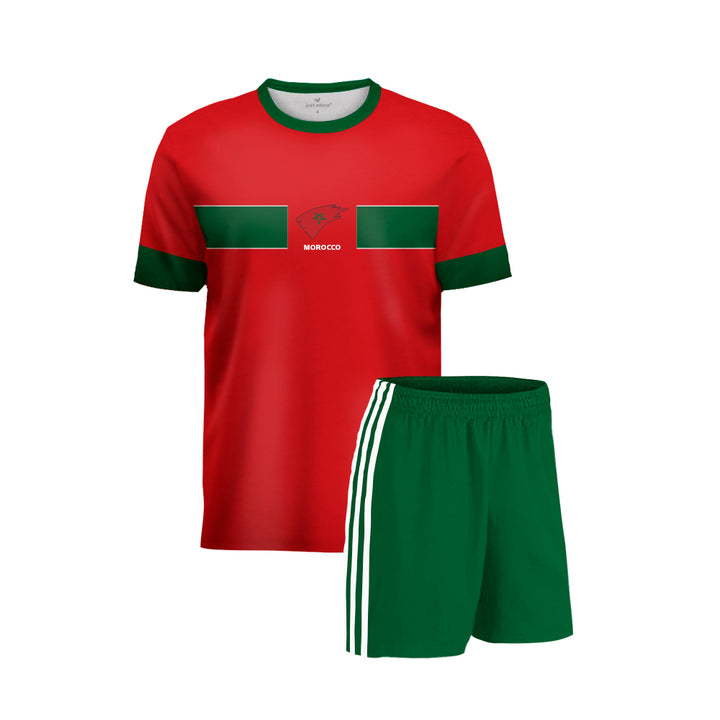 Morocco Football Team Home Fans Jersey Set - Just Adore