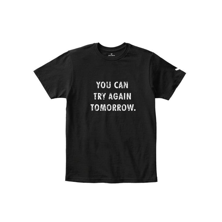 Kids Motivation Tshirt - Try Again Tomorrow - Just Adore