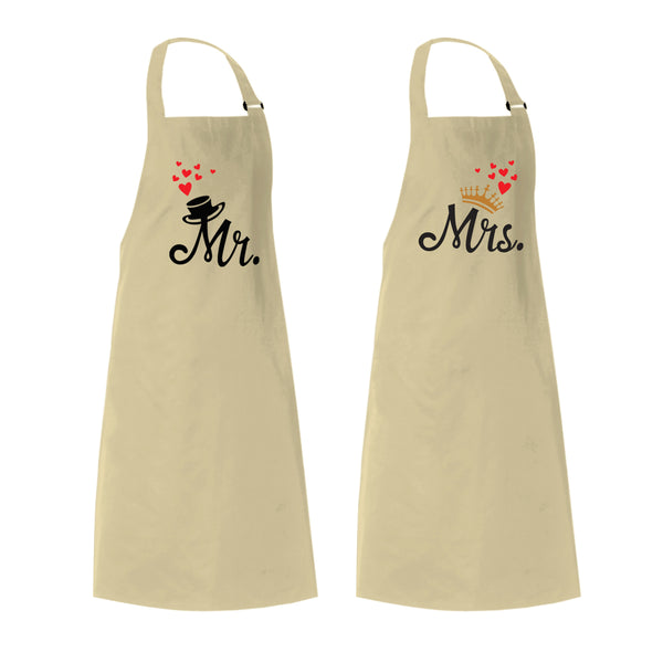 Mr and Mrs Couple's Apron - Just Adore