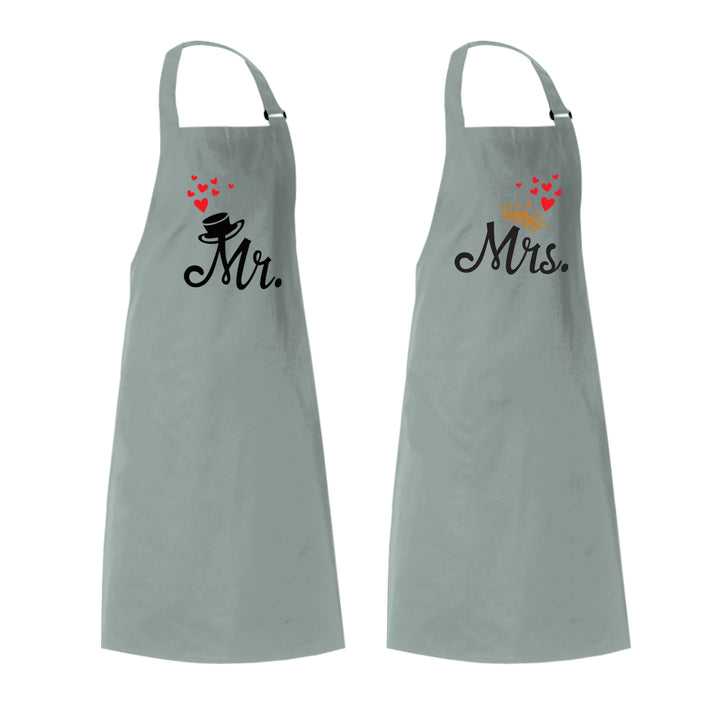 Mr and Mrs Couple's Apron - Just Adore