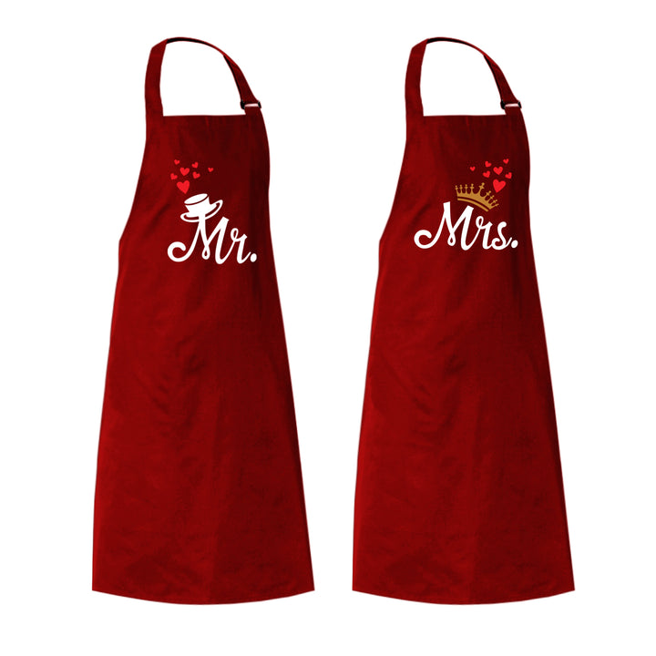 Mr and Mrs Couple's Apron - Just Adore