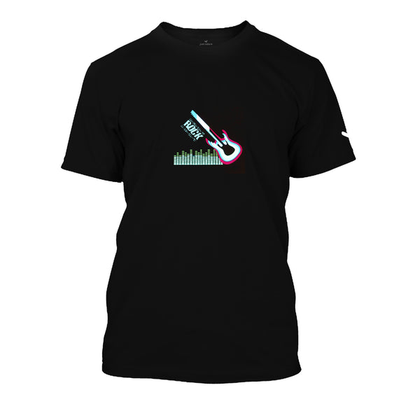 Musical Guitar LED T-shirt Black - Unisex - Just Adore