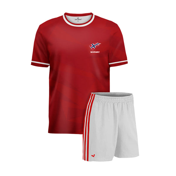 Norway Football Team Fans Home Jersey Set - Just Adore